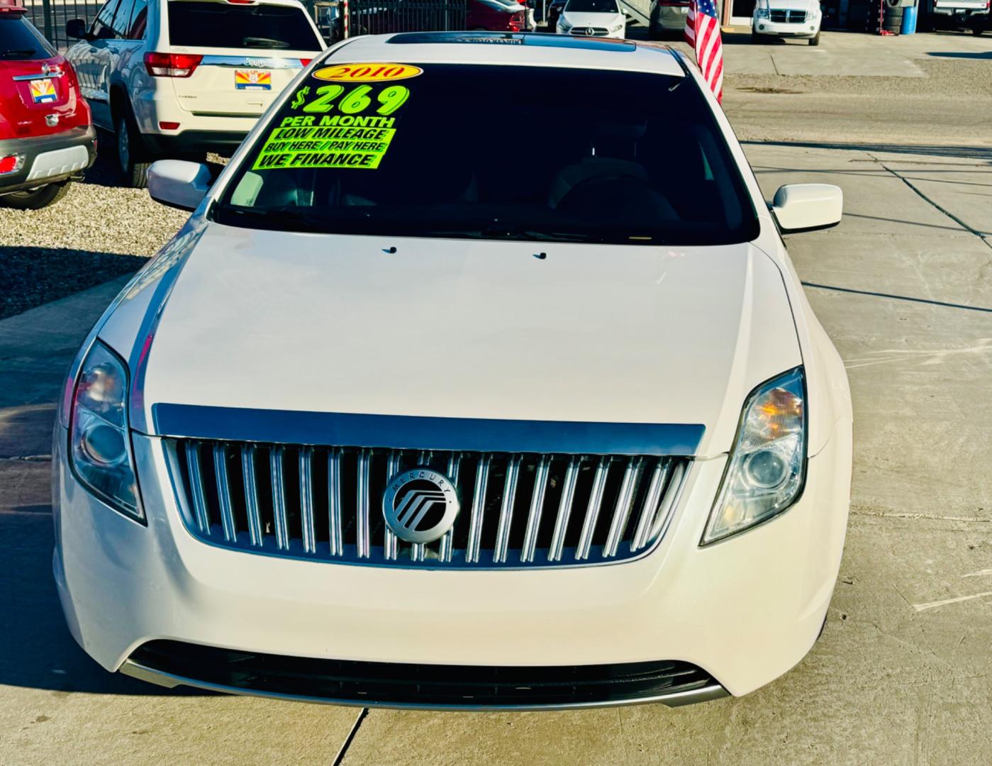 2010 White Mercury Milan , located at 2190 Hwy 95, Bullhead City, AZ, 86442, (928) 704-0060, 0.000000, 0.000000 - 2010 mercury Milan 80k miles . Moonroof automatic 2.5 4 cyl . Power windows locks cold ac . Free warranty - Photo#1